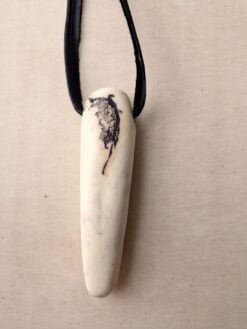 Alternative view of Vegan Ivory Pendant Necklace (Adjustable Length)