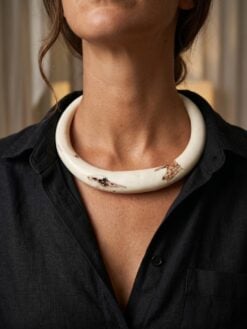 Vegan Ivory Collar Necklace - Size Medium (Adjustable)