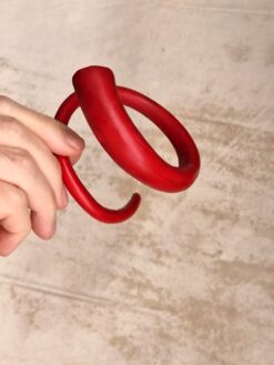 Alternative view of Red Snake Cuff - Size M - L