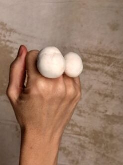 Vegan Ivory Sculptured Ring - Size 8