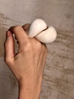 Vegan Ivory Sculptured Ring - Size 8