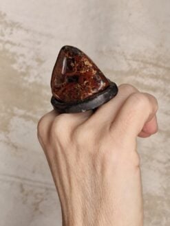 Alternative view of Brecciated Jasper Ring - Size 8