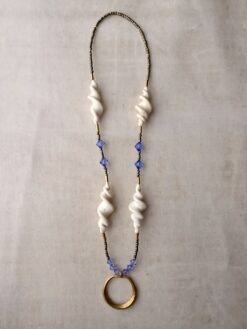 Alternative view of Blue & White Bead Necklace