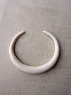 Alternative view of Vegan Ivory Collar Necklace - Size Medium