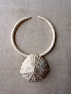Alternative view of Vegan Ivory Collar Necklace with Faux Shell - Adjustable Size