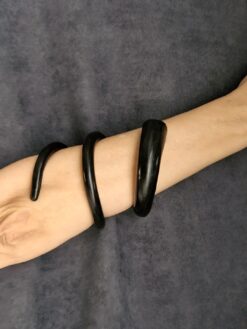 Alternative view of Black Snake Cuff - Size M