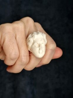 Alternative view of Vegan Ivory Sculptured Ring - Size 7.5