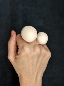 Alternative view of Vegan Ivory Sculptured Ring - Size 8