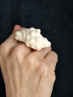 Alternative view of Vegan Ivory Sculptured Ring - Size 7