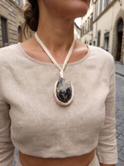 Black Obsidian Necklace (Adjustable Length)