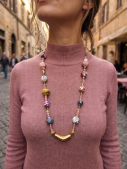 Multi-color Bead Necklace