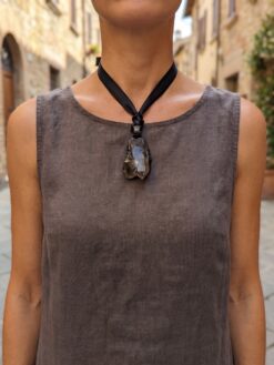 Orange River Crystal Necklace (Adjustable Length)