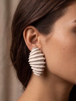 Vegan Ivory Pierced Earrings (13g | 0.45 oz each)