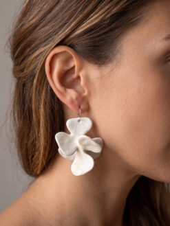 Vegan Ivory Pierced Earrings (13g | 0.45 oz each)