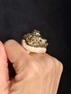 Alternative view of Pyrite Stone & Vegan Ivory Ring - Size 7.5