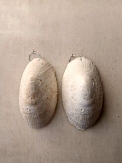 Alternative view of Vegan Ivory Faux Shell Pierced Earrings (13g | 0.45 oz each)