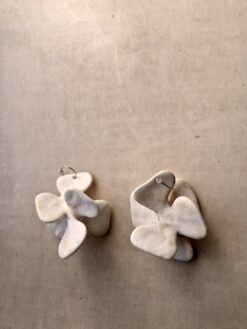 Alternative view of Vegan Ivory Pierced Earrings (13g | 0.45 oz each)
