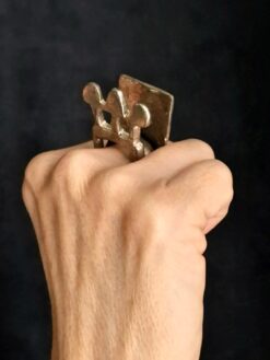 Alternative view of White Bronze Plated Alloy Rings (Set of 3) - Size 9.5