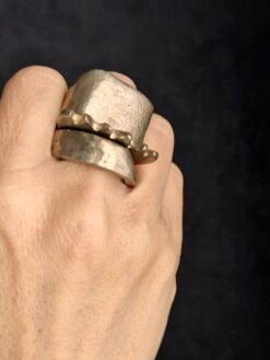 Alternative view of White Bronze Plated Alloy Rings (Set of 3) - Size 12.5