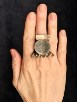 White Bronze Plated Alloy Rings (Set of 3) - Size 7