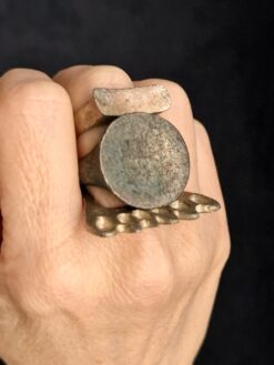 Alternative view of White Bronze Plated Alloy Rings (Set of 3) - Size 7