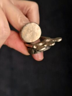 Alternative view of White Bronze Plated Alloy Rings (Set of 3) - Size 9