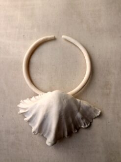 Alternative view of Vegan Ivory Collar Necklace with Faux Shell - Adjustable Size