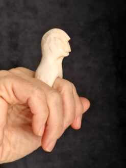 Vegan Ivory Sculptured Ring - Size 7