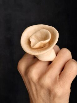 Vegan Ivory Sculptured Ring - Size 7.5