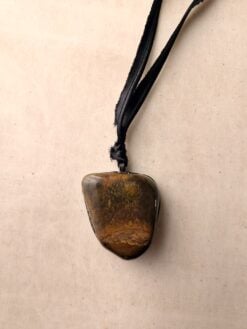 Alternative view of Tiger's Eye Stone Necklace (Adjustable Length)