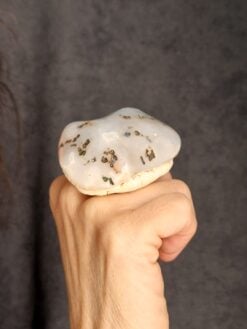 Alternative view of Agate & Vegan Ivory Ring - Size 7