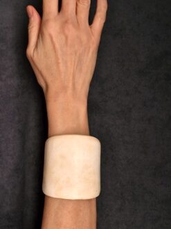 Vegan Ivory Flat Cuff - Size M