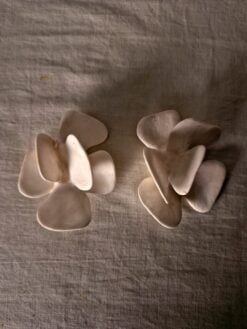 Alternative view of Vegan Ivory Pierced Earrings (14g | 0.49 oz each)