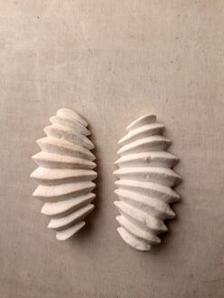 Alternative view of Vegan Ivory Pierced Earrings (14g | 0.49 oz each)