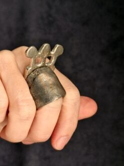 Alternative view of White Bronze Plated Alloy Rings (Set of 3) - Size 9
