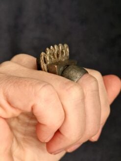 Alternative view of White Bronze Plated Alloy Ring (Set of 4) - Size 7.5