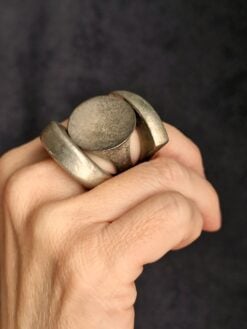 Alternative view of White Bronze Plated Alloy Rings (Set of 3) - Size 8