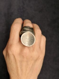 White Bronze Plated Alloy Rings (Set of 4) - Size 8