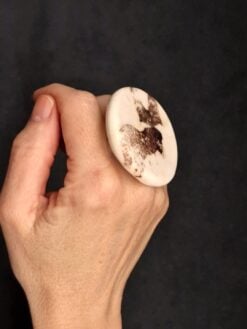 Alternative view of Vegan Ivory Ring - Size 7