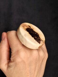 Alternative view of Vegan Ivory Ring - Size 7.5