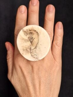 Vegan Ivory Ring - Size 8.5