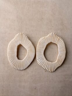 Alternative view of Vegan Ivory Pierced Earrings (14g | 0.49 oz each)