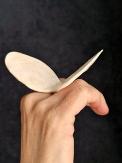 Alternative view of Vegan Ivory Flower Ring - Size 8