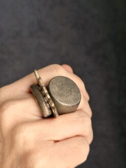 Alternative view of White Bronze Plated Alloy Rings (Set of 3) - Size 7