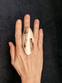 Vegan Ivory Ring - Size 7.5
