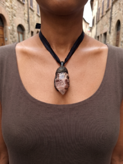 Orange River Crystal Necklace (Adjustable Length)