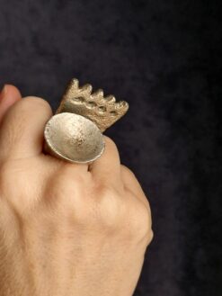 Alternative view of White Bronze Plated Alloy Rings (Set of 3) - Size 8