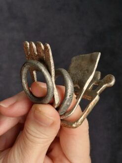 Alternative view of White Bronze Plated Alloy Rings (Set of 5) - Size 9.5