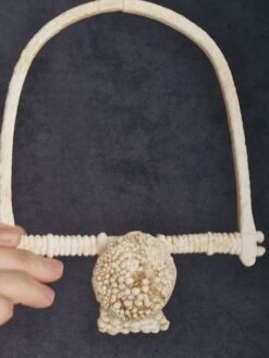 Alternative view of Vegan Ivory Collar Necklace - Size Medium