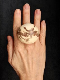 Vegan Ivory Ring - Size 7.5